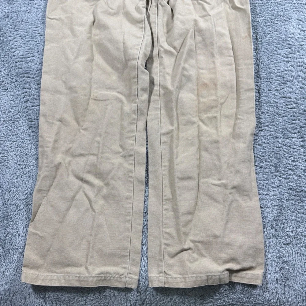 Vintage Patagonia Organic Cotton Canvas Work Pants Tan Khaki‎ Straight Leg 32x33